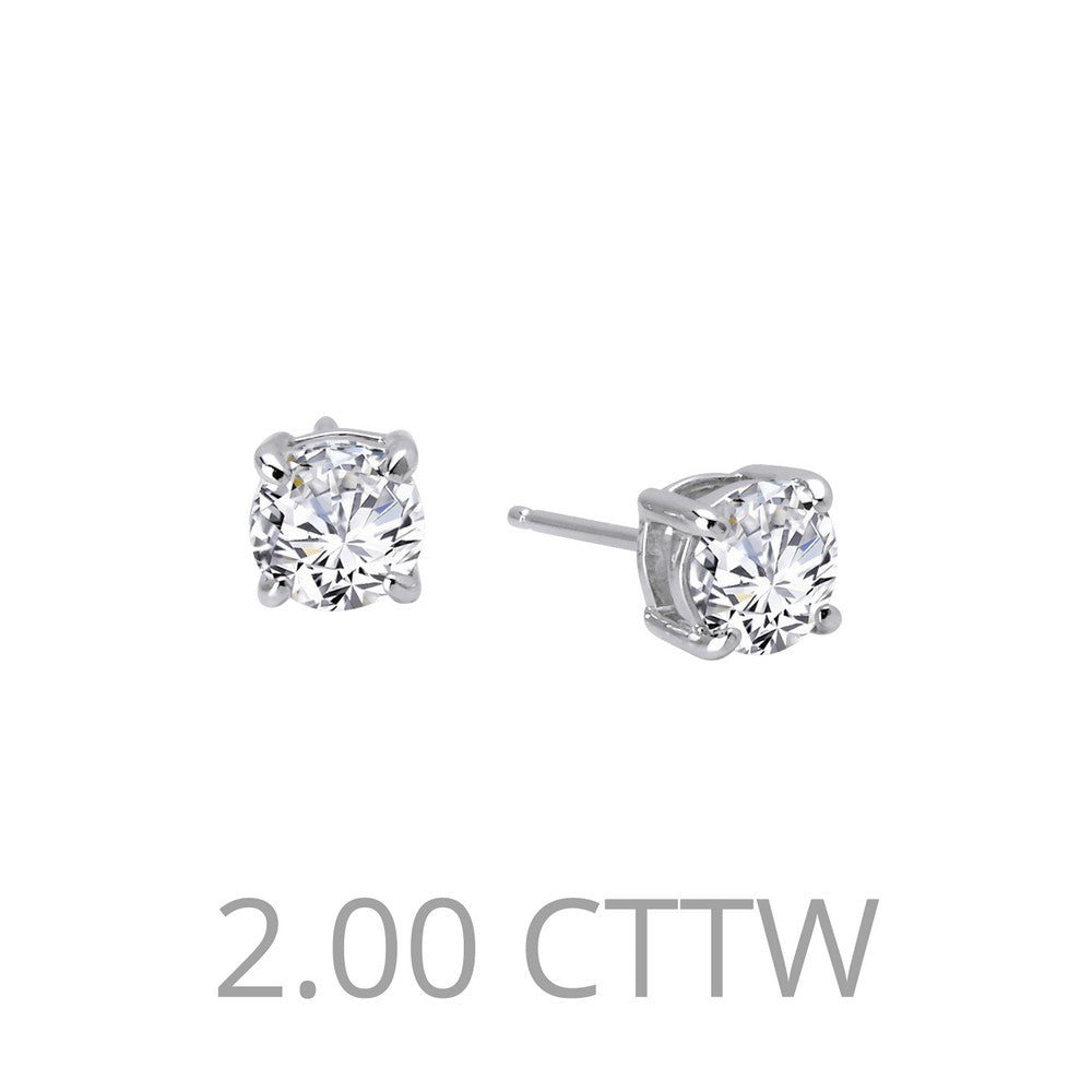 Solitaire Stud Earrings