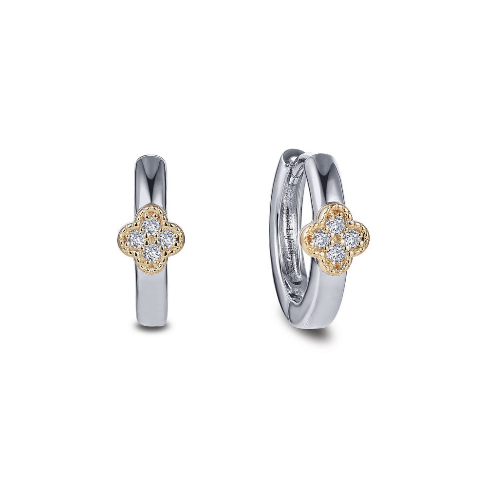 Dainty Station Huggie Earrings