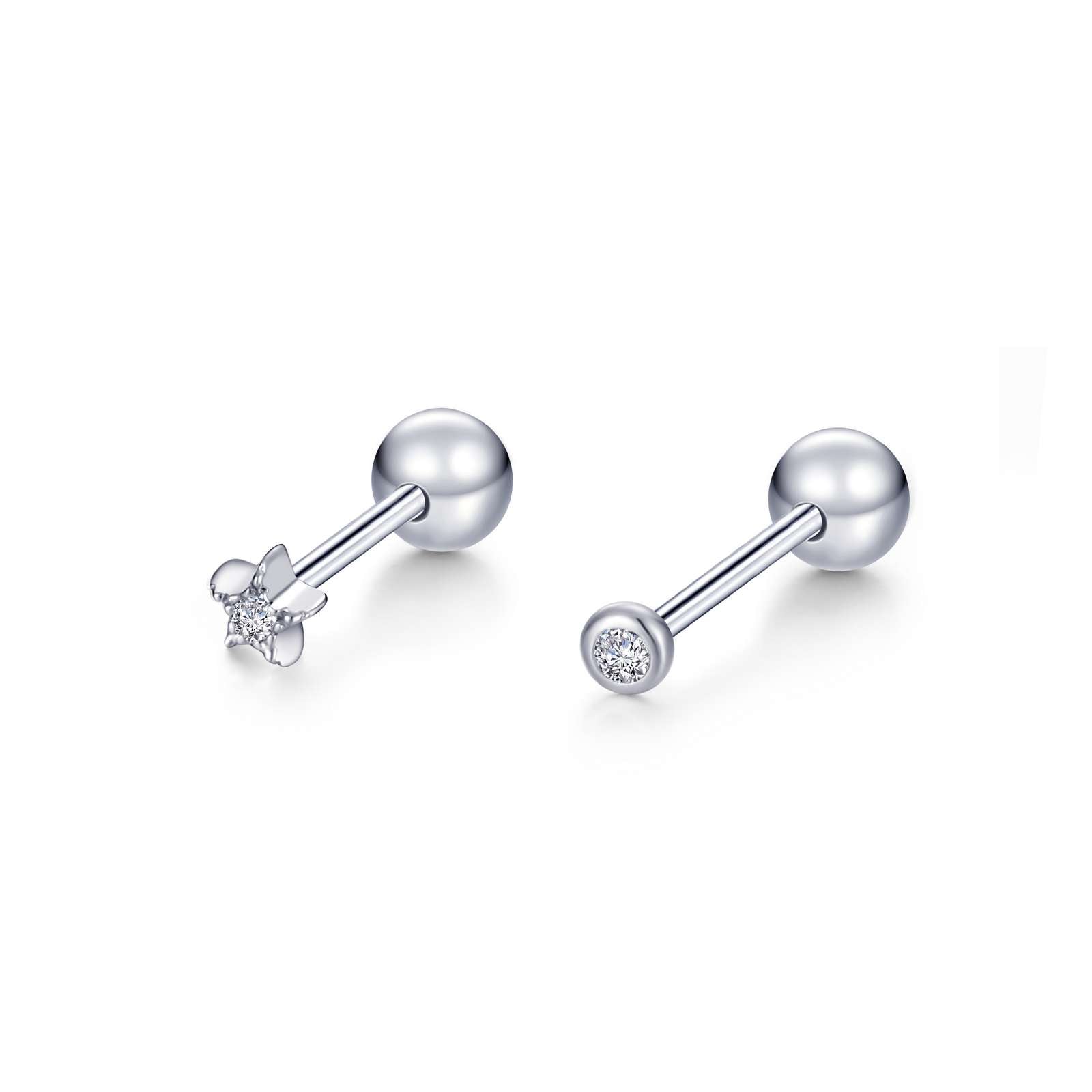 Starfall Stud Earrings 0.03cttw