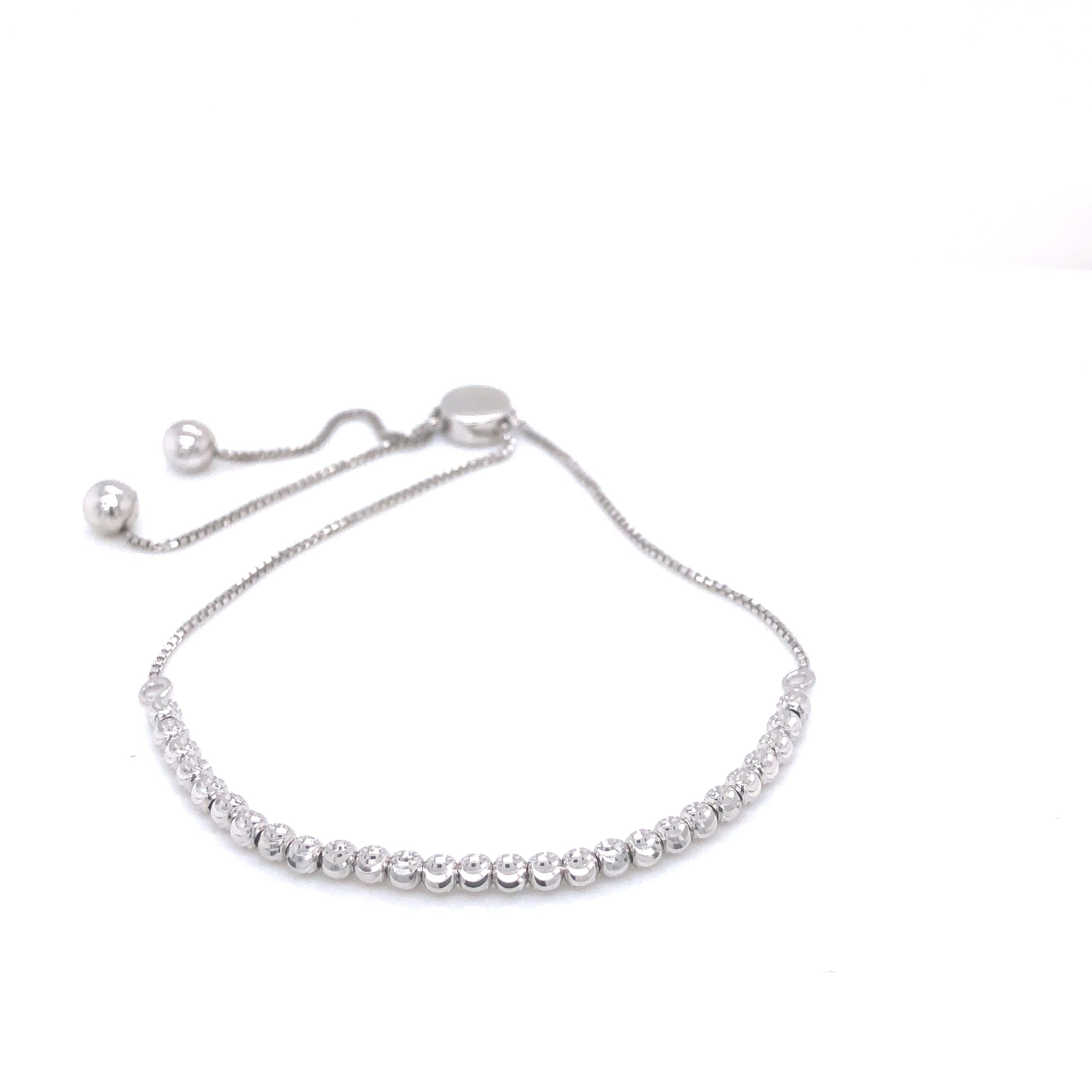14K White Gold Bracelet