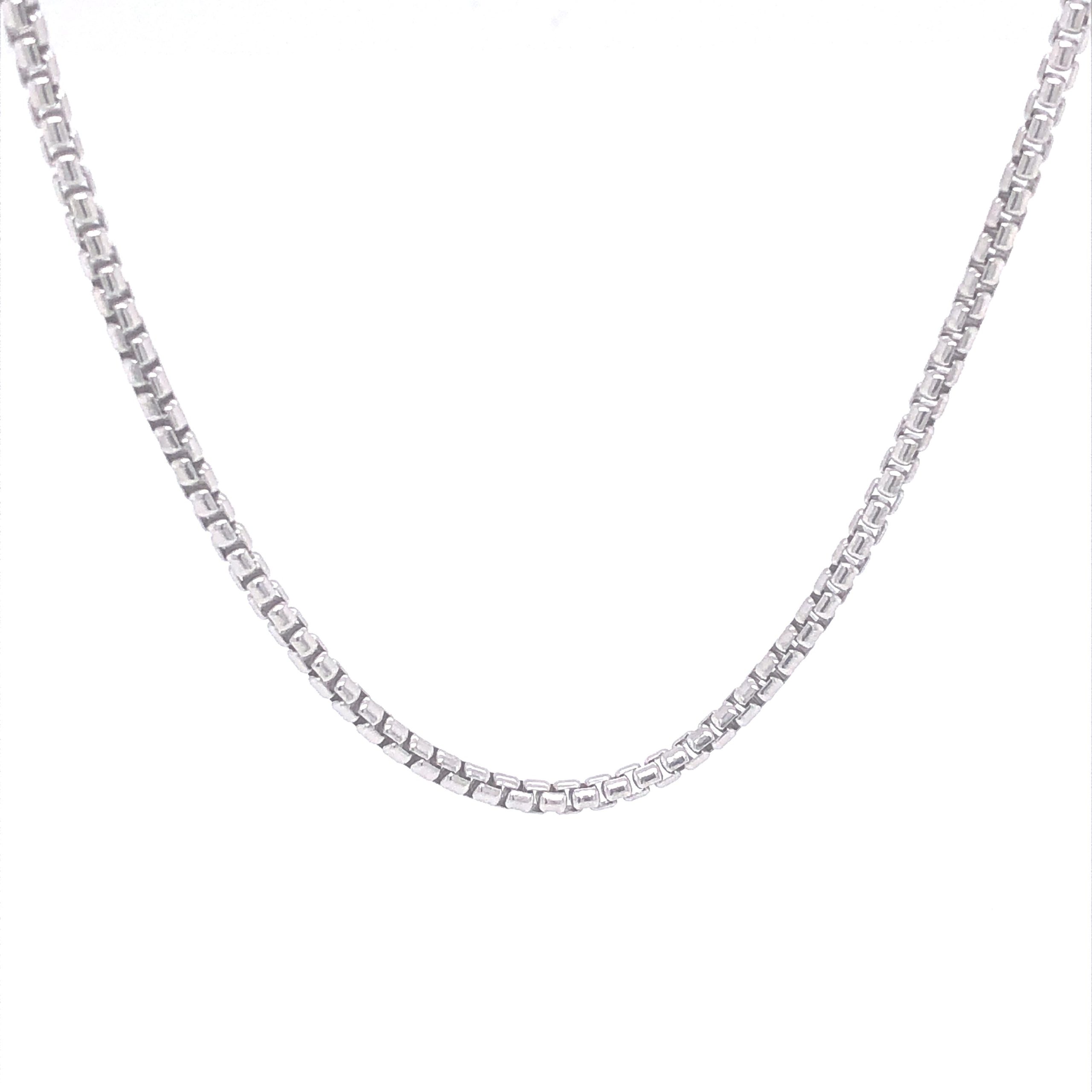 Sterling Silver Box Chain (24")