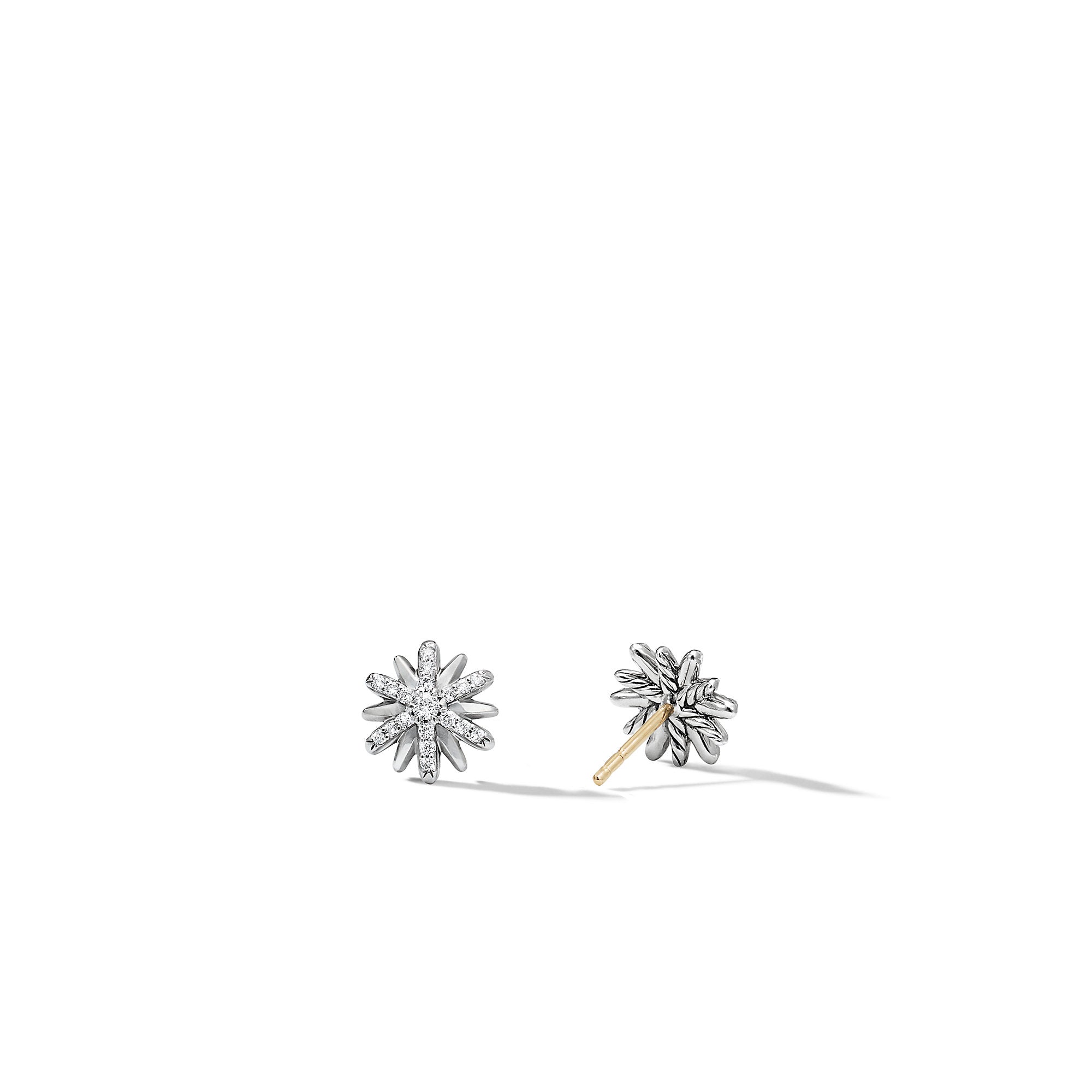 David Yurman Petite Starburst Stud Earrings with Pave Diamonds- E16399DSSADI