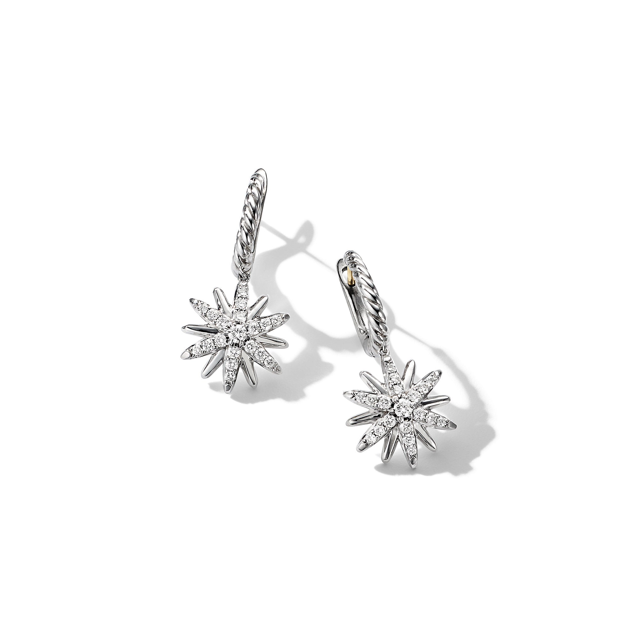 David Yurman Starburst Drop Earrings with Pave Diamonds- E16434DSSADI