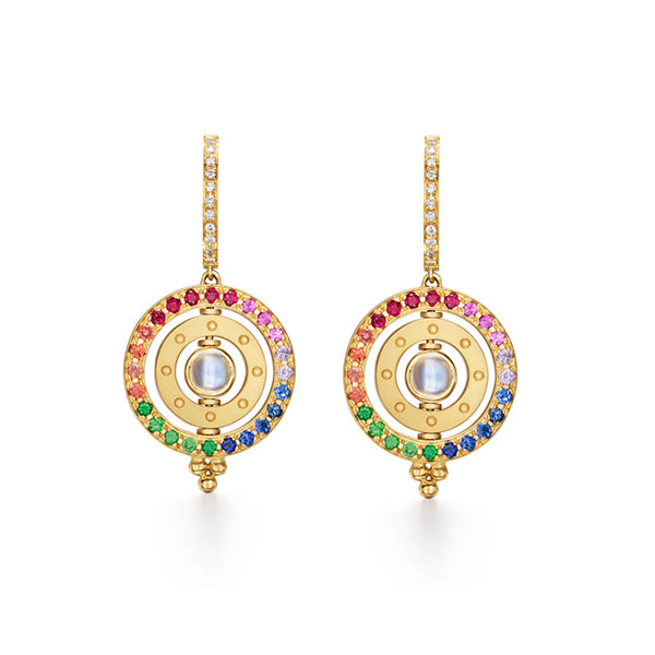 Temple St. Clair 18k Triple Orbit Rainbow Earrings - E16474-3ORBIT