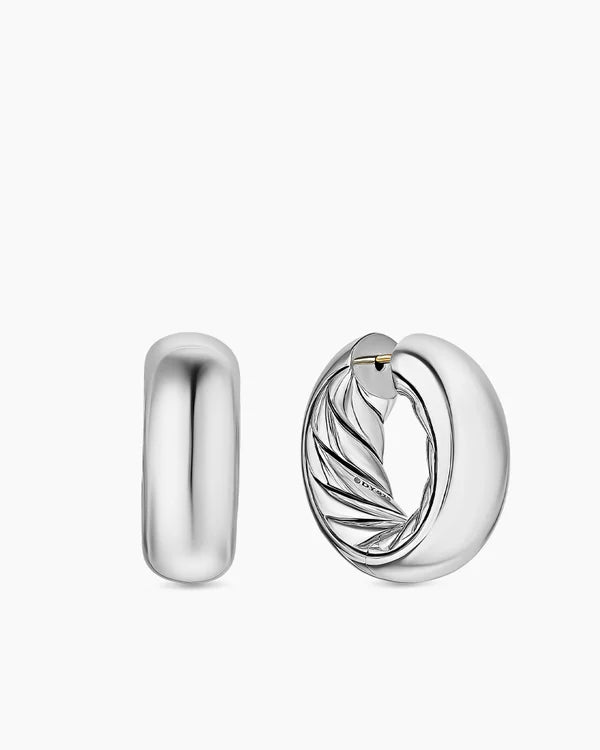 DY Mercer® Hoop Earrings Sterling Silver, 24.7mm