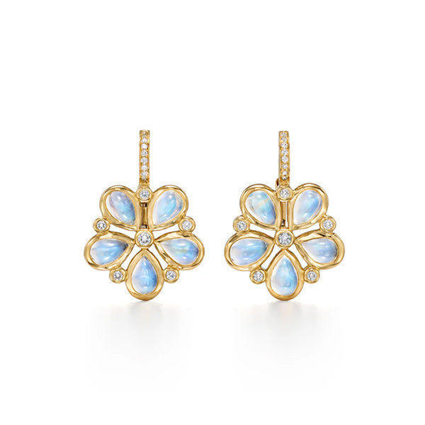 Temple St. Clair 18k Luna Flower Earrings - E31423-BMFLWR