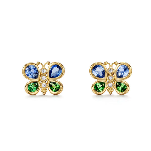Temple St. Clair 18k Precious Butterfly Post Earrings - E31623-BSTGBFLY
