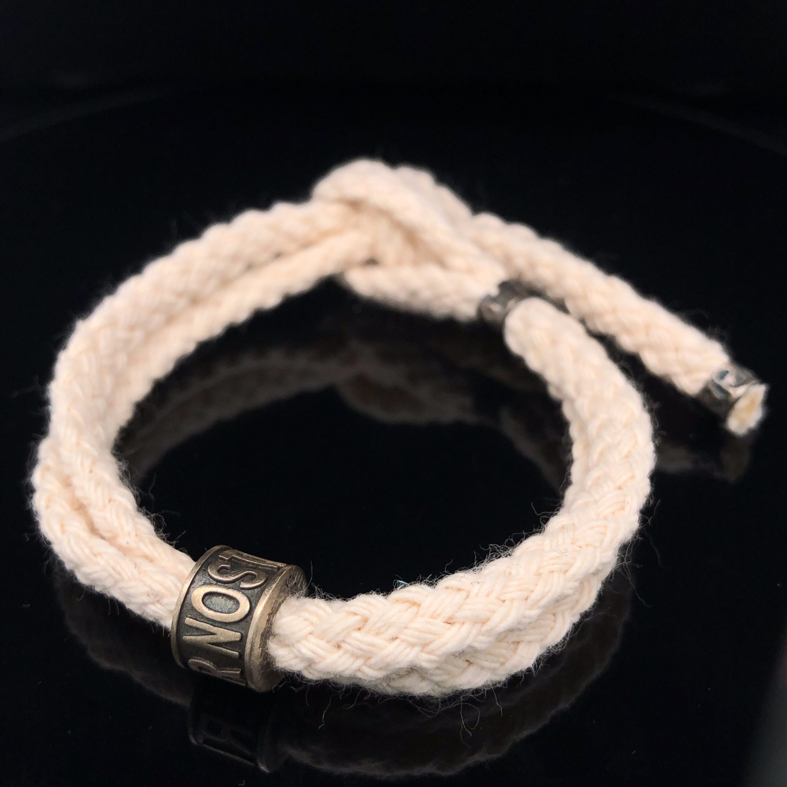 Pater Noster Charm Bracelet (Silver/White)