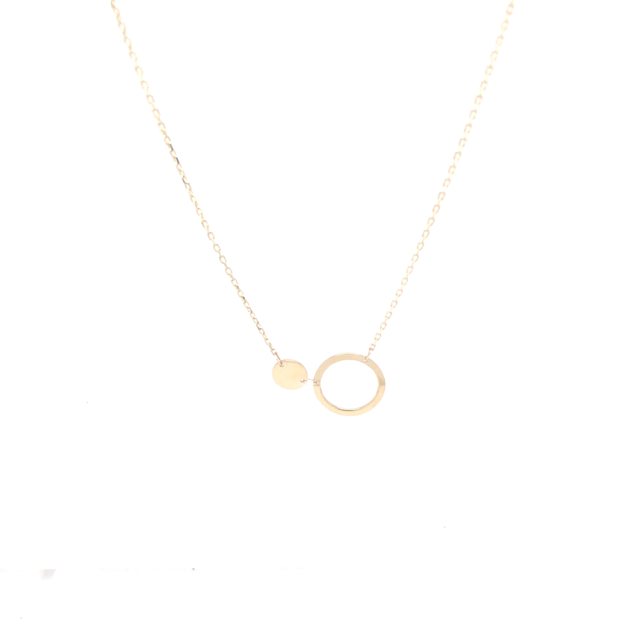 14K Gold Circle Chain