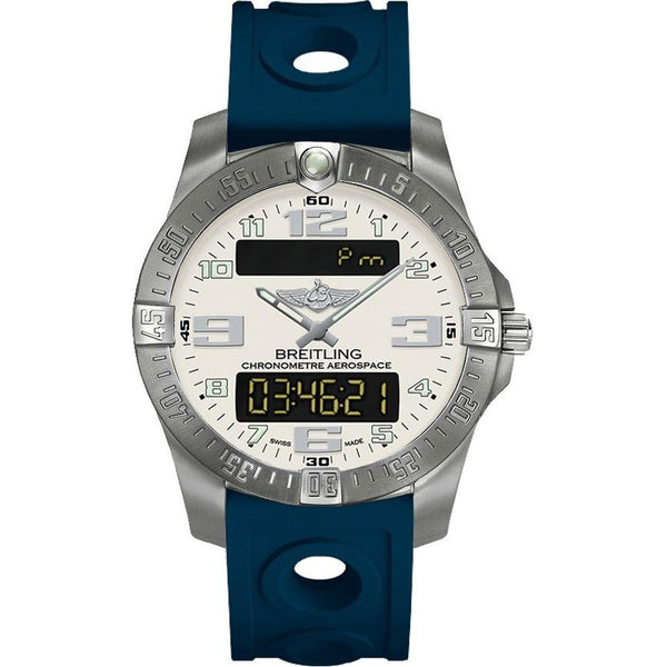 Breitling Men's E793637V-G817-228S Professional Aerospace Evo Blue Rubber Watch