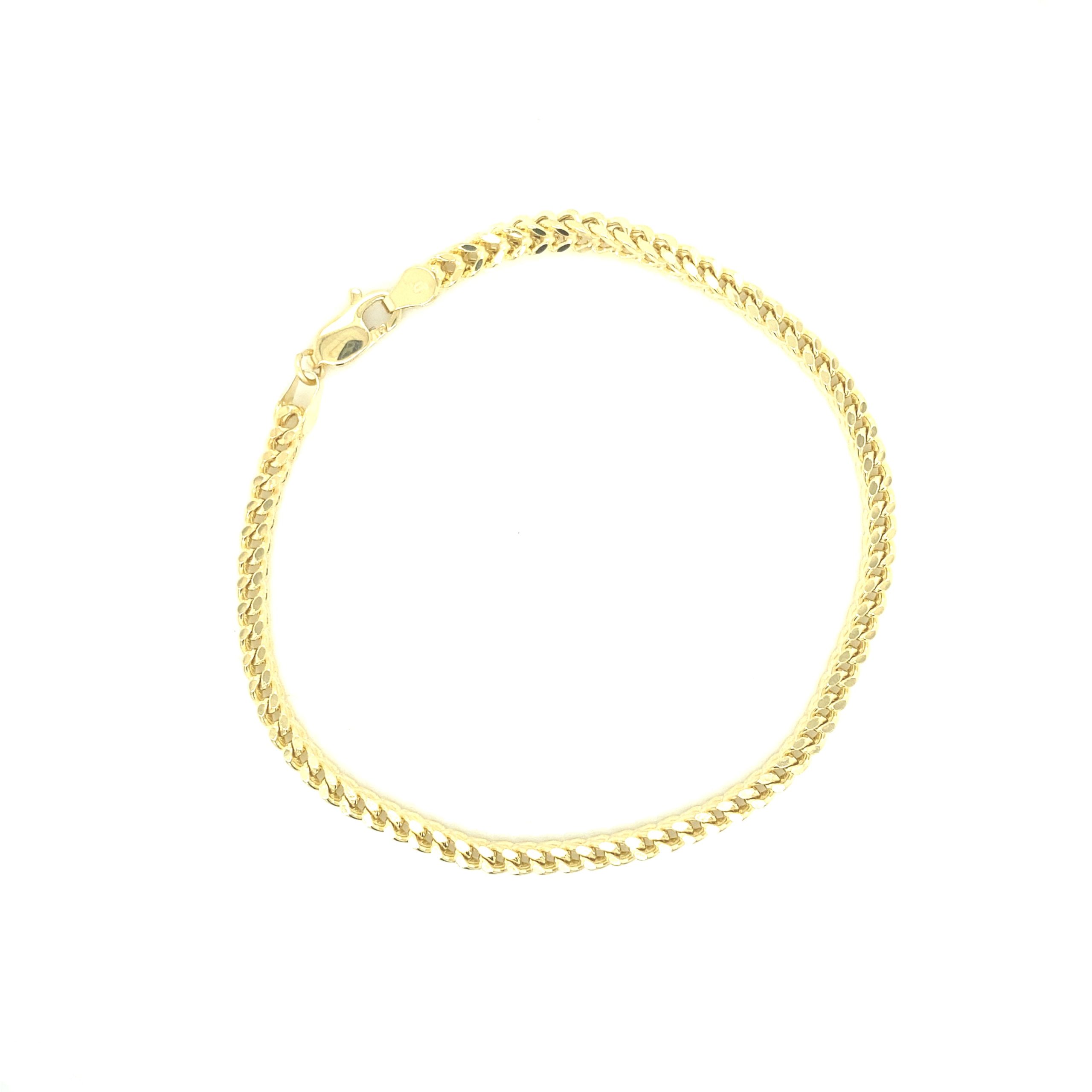 14K Franco Bracelet - 4mm