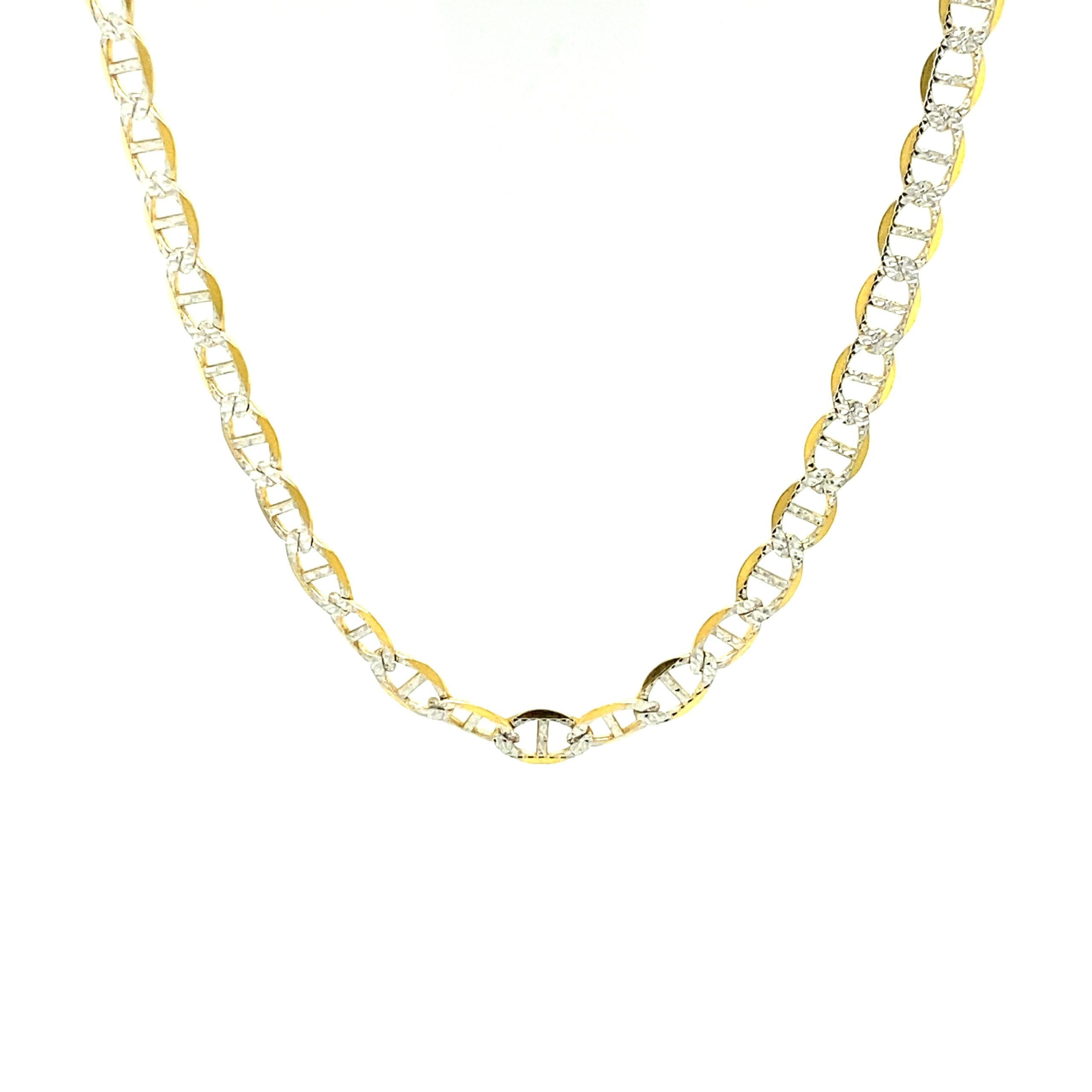 10K FLAT MARINER CHAIN WITH PAVÉ