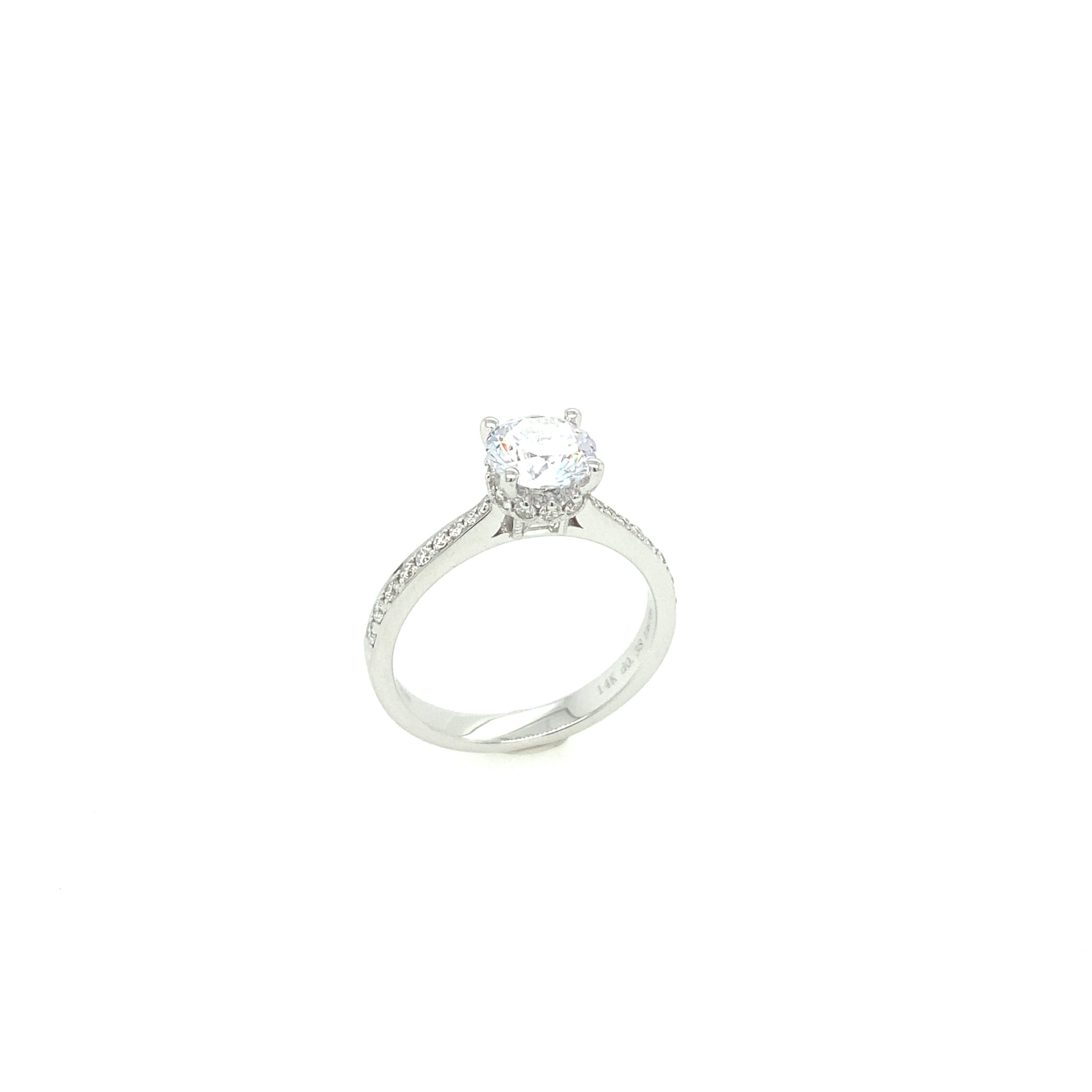 Zeghani 14K Diamond Engagement Fancy Ring