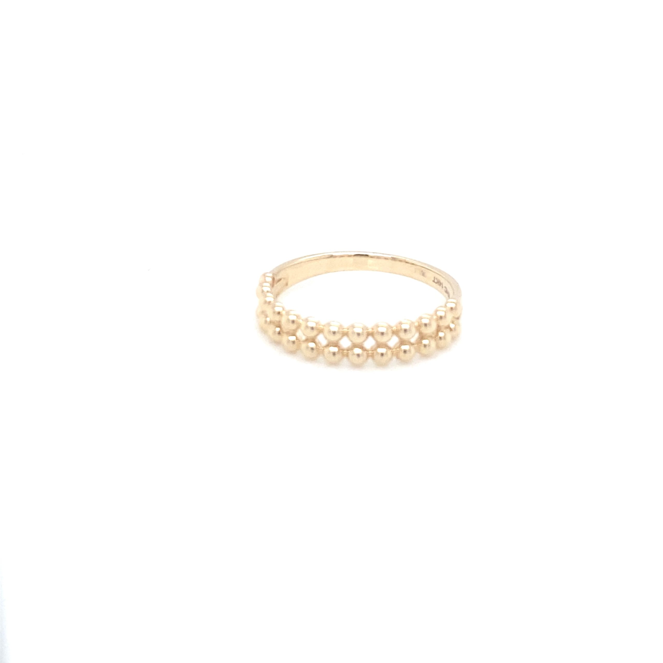 14K Small Double Dots Ring
