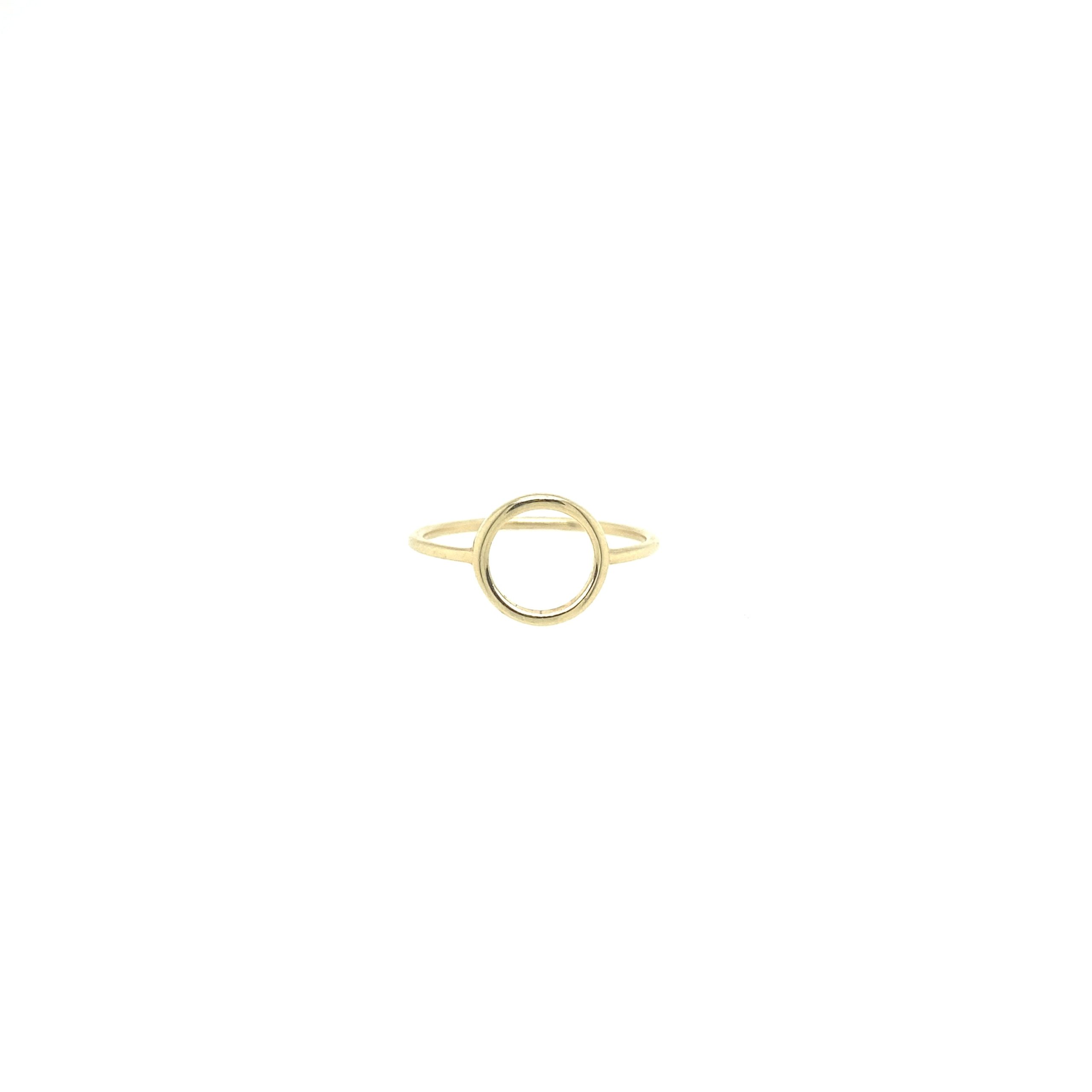 14K CIRCLE RING 7