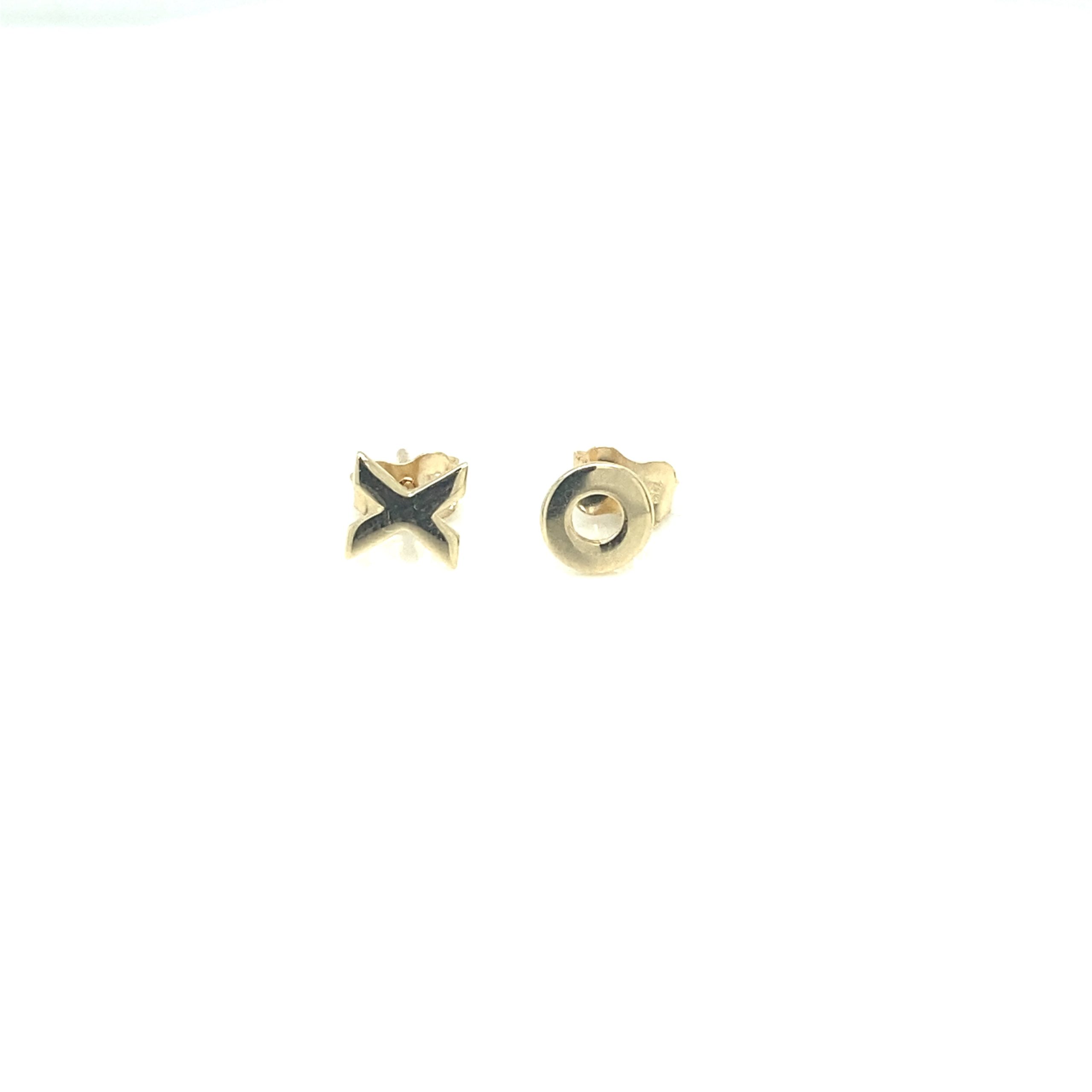 14K XO Stud Earrings