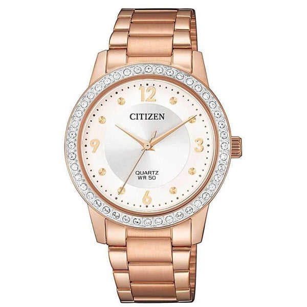 Citizen Women's EL3093-83A Eco-Drive Rose Gold-Tone Stainless Steel Watch