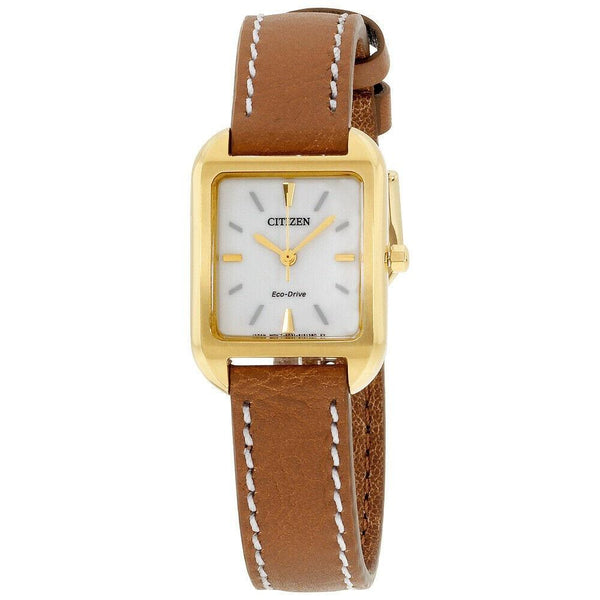 Citizen Women's EM0492-02A Silhouette Brown Leather Watch