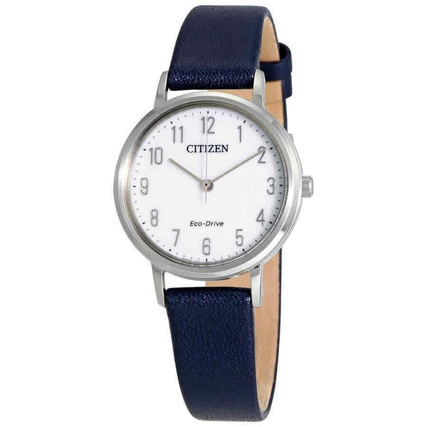 Citizen Women's EM0570-01A Chandler Blue Leather Watch