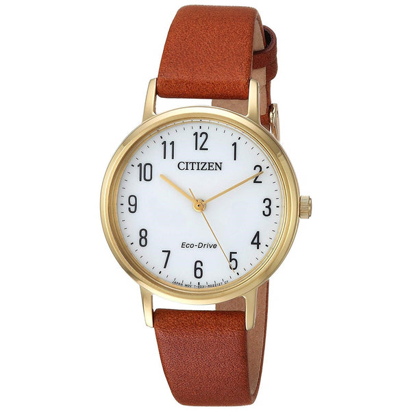 Citizen Women's EM0572-05A Chandler Brown Leather Watch