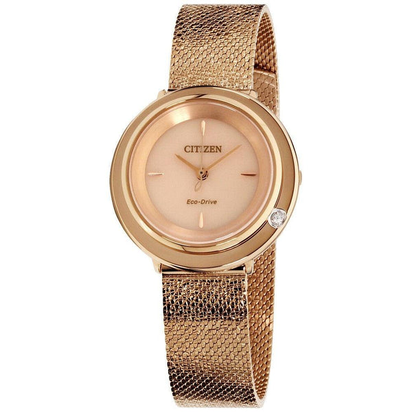 Citizen Women's EM0643-50X Ambiluna Rose Gold-Tone Stainless Steel Watch