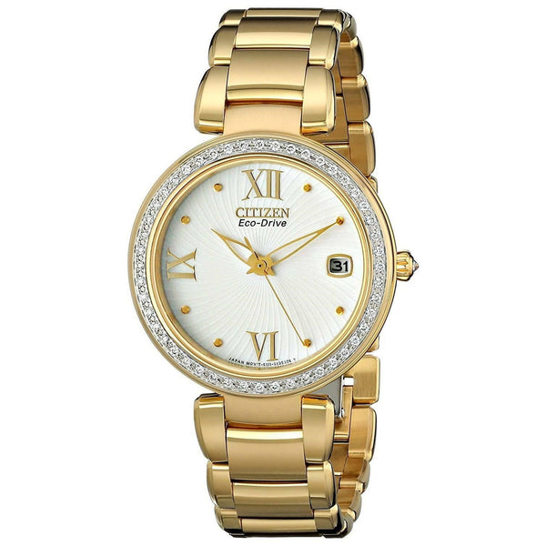 Citizen Women's EO1102-51A Marne Signature Gold-Tone Stainless Steel Watch