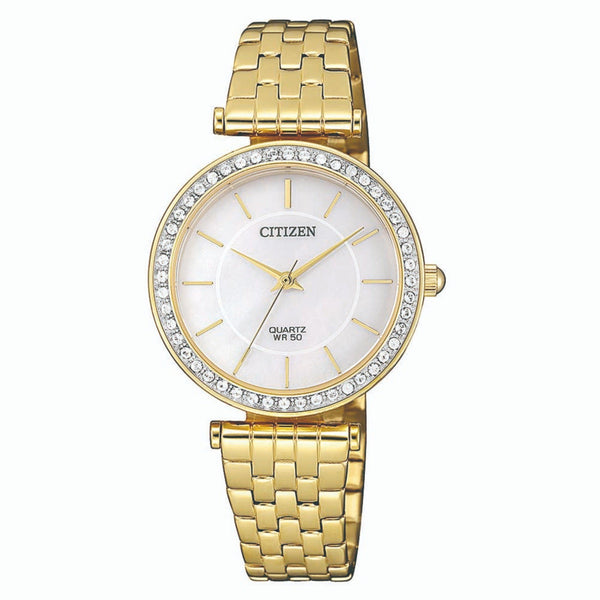 Citizen Women's ER0212-50Y Classic Gold-Tone Stainless Steel Watch