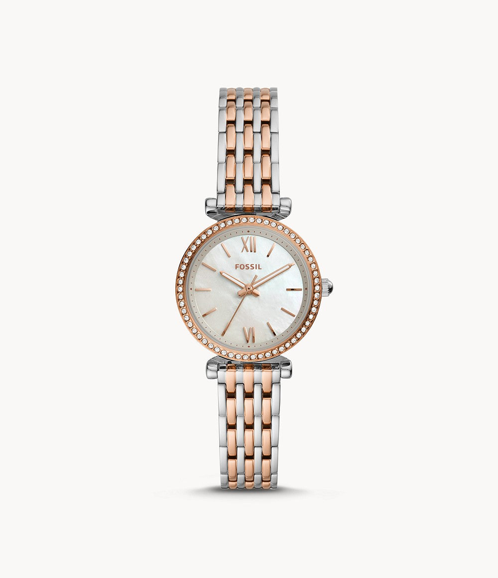 Carlie Mini Ladies Watch (Silver/Rose-Gold)