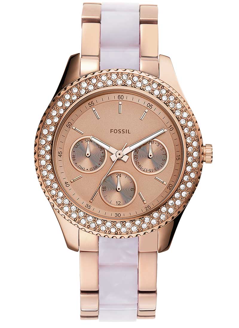 Stella Rose-Gold Tone Stainless-Steel and Acetate Watch
