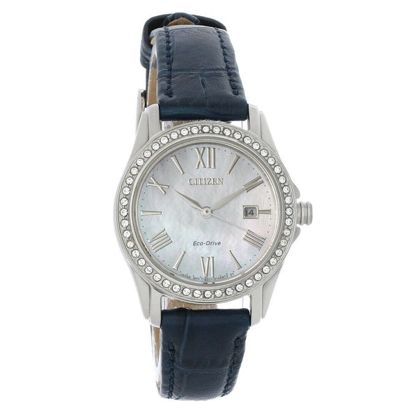 Citizen Women's EW1901-40D Silhouette Blue Leather Watch