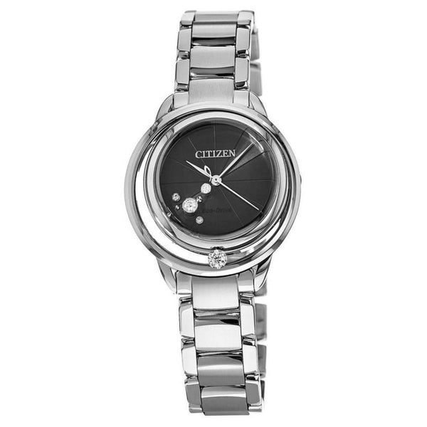 Citizen Women's EW5520-50E Sunrise Solitaire Diamond Set Stainless Steel Watch