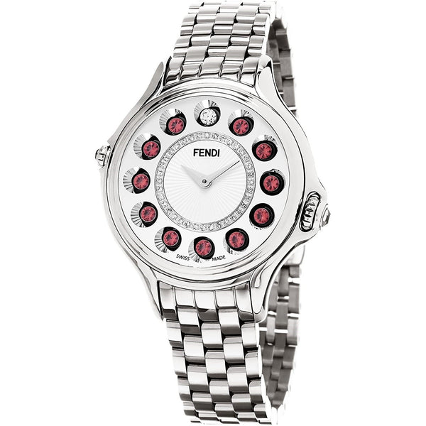 Fendi Women's F107034000D2T05 Crazy Carats Ring of 36 Diamonds Stainless Steel Watch