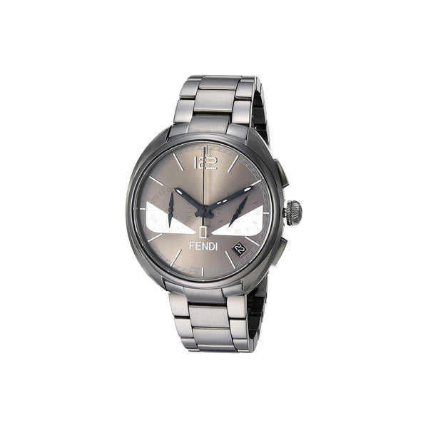 Fendi Men's F215716400 Momento Bugs Chronograph Grey Stainless Steel Watch