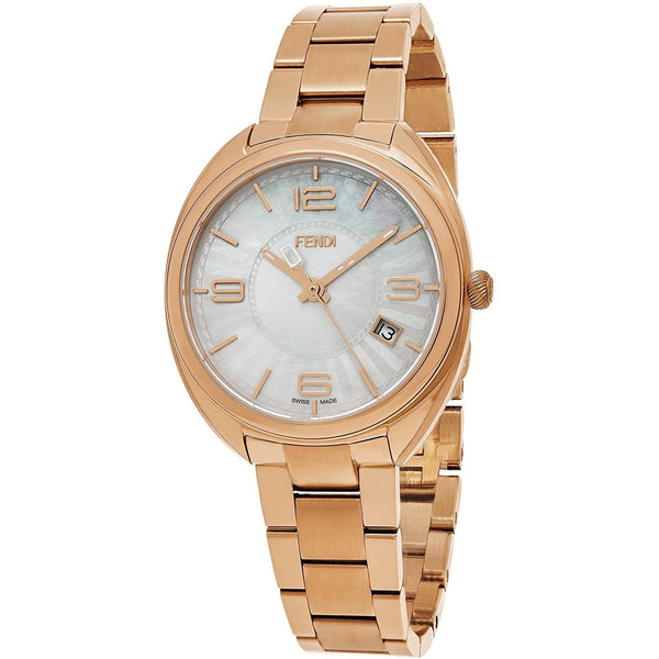 Fendi Women's F218534500 Momento Rose Gold-Tone Stainless Steel Watch