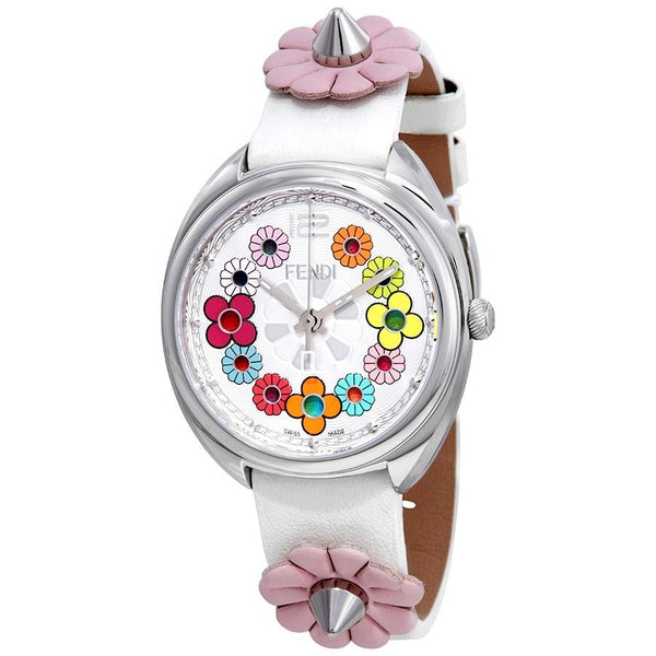 Fendi Women's F234034041 Momento Flowerland Leather Watch