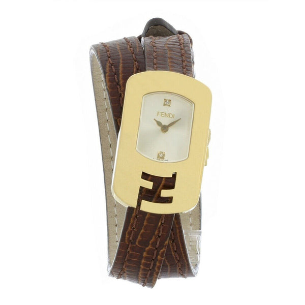 Fendi Women's F301425021D1 Chameleon  Brown Leather Watch