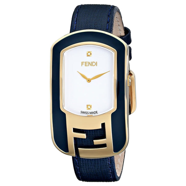 Fendi Women's F313434031D1 Chameleon Blue Leather Watch