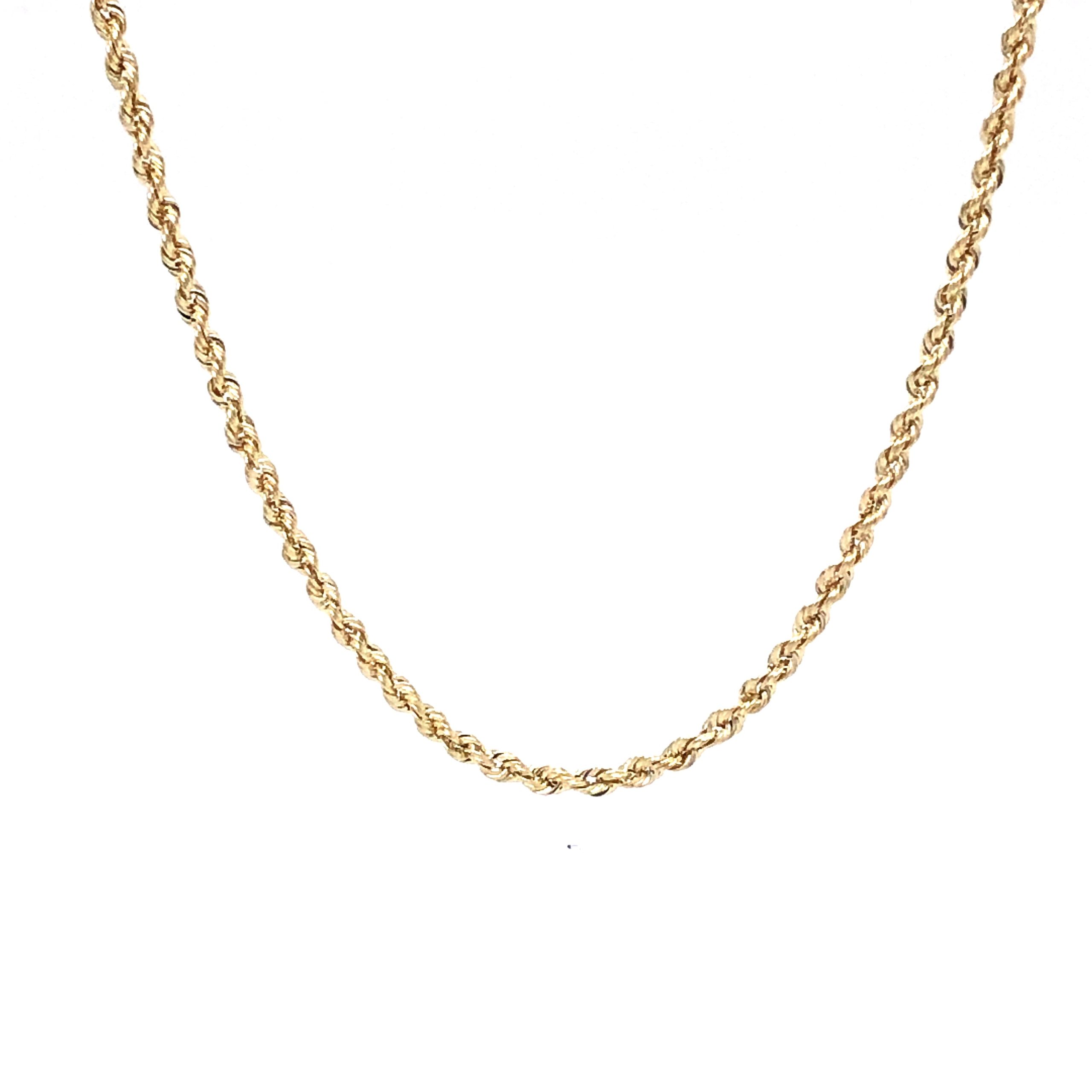 Gold Hallow Chain Rope
