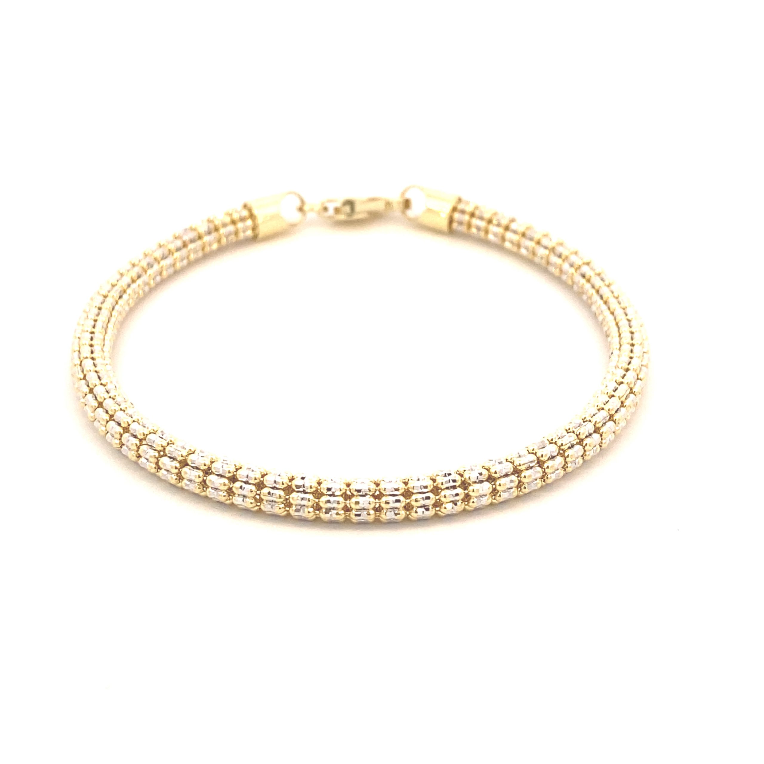 14K Gold Eternity Bracelet with CZ
