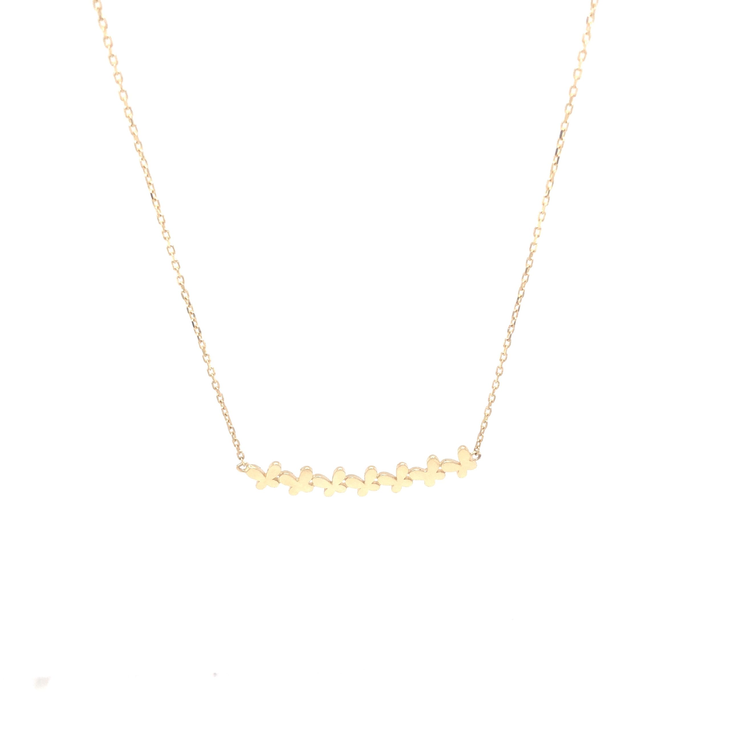 14K Butterfly Necklace