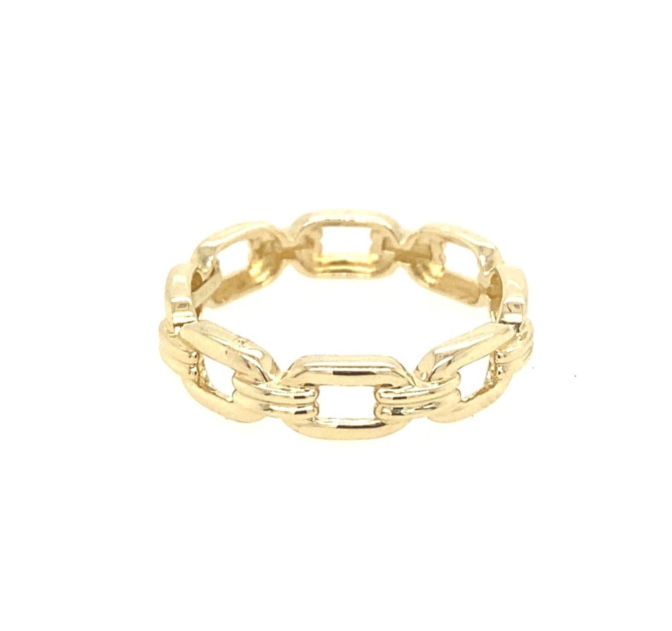 14K Gold Chain Links Ring
