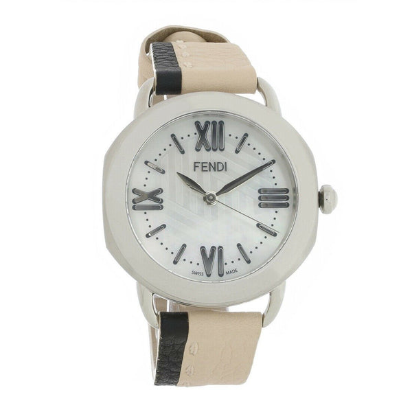 Fendi Women's F8020345H0-BKPK Selleria  Two-Tone Leather Watch