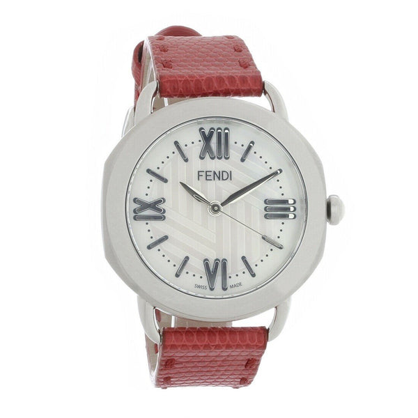 Fendi Women's F8020345H0LL2-RD Selleria  Red Leather Watch