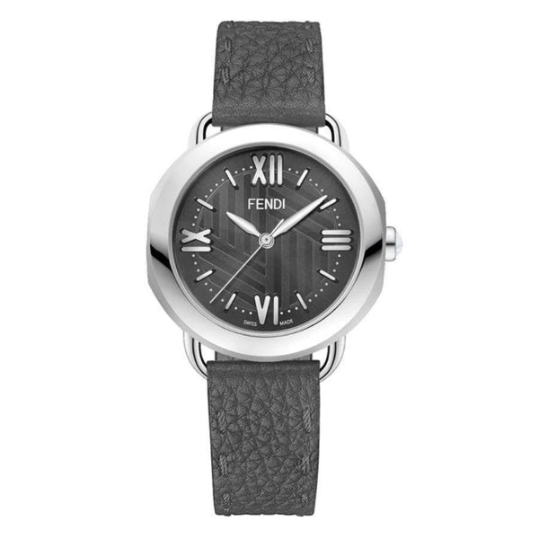 Fendi Women's F8020360H0 Selleria Black Leather Watch