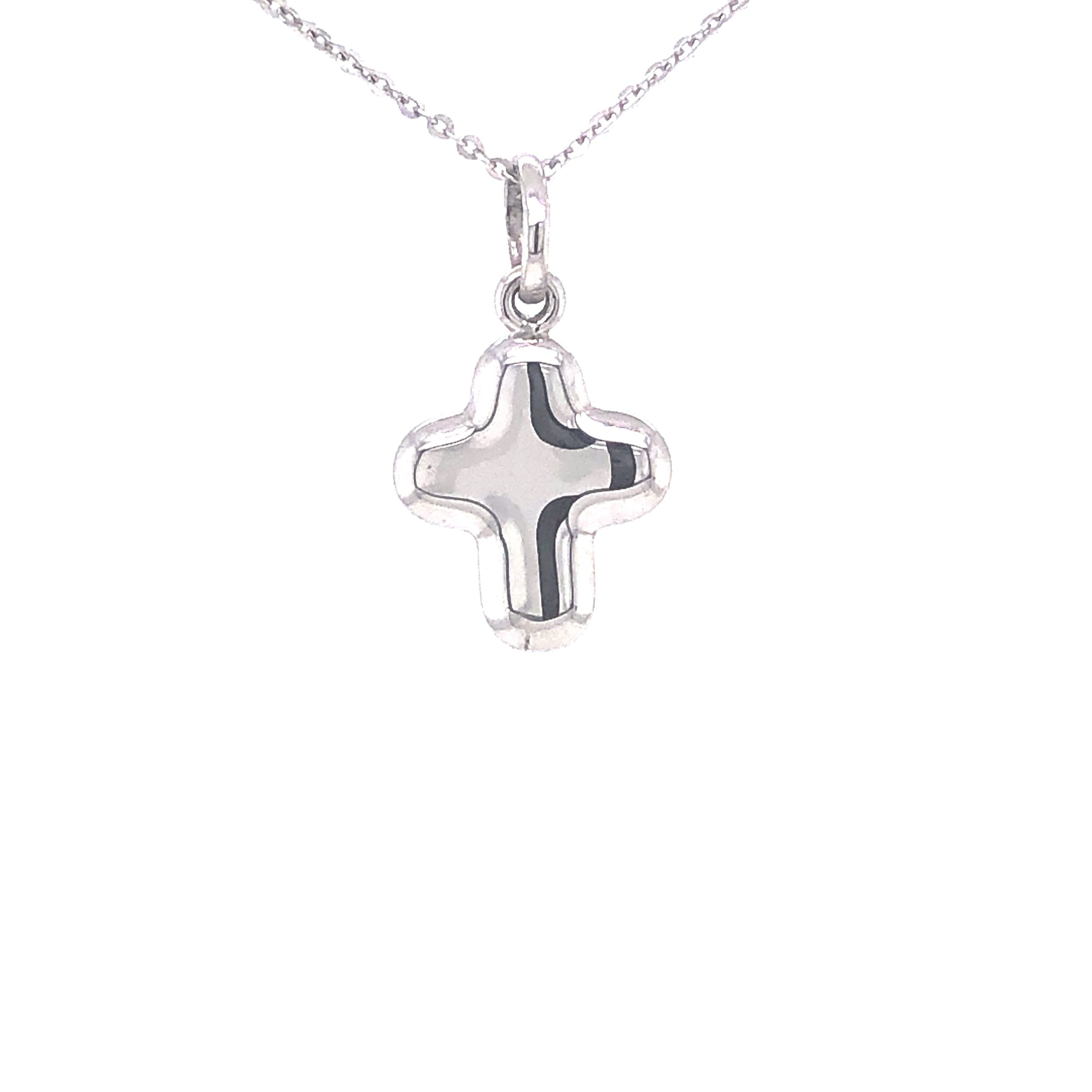 14K PLAIN CROOS PENDANT