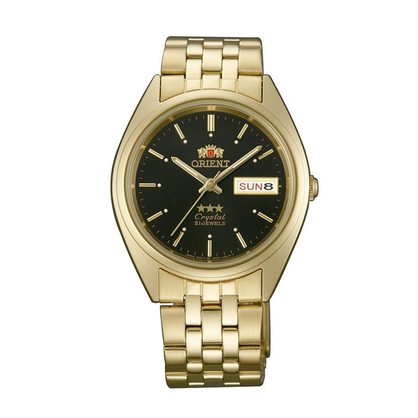 Orient Men's FAB0000FB9 Tri Star Gold-Tone Stainless Steel Watch