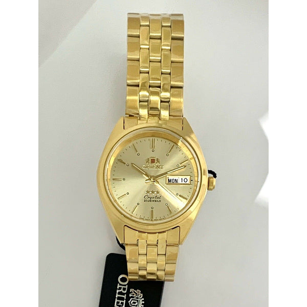 Orient Men's FAB0000FC9 Tri Star Gold-Tone Stainless Steel Watch