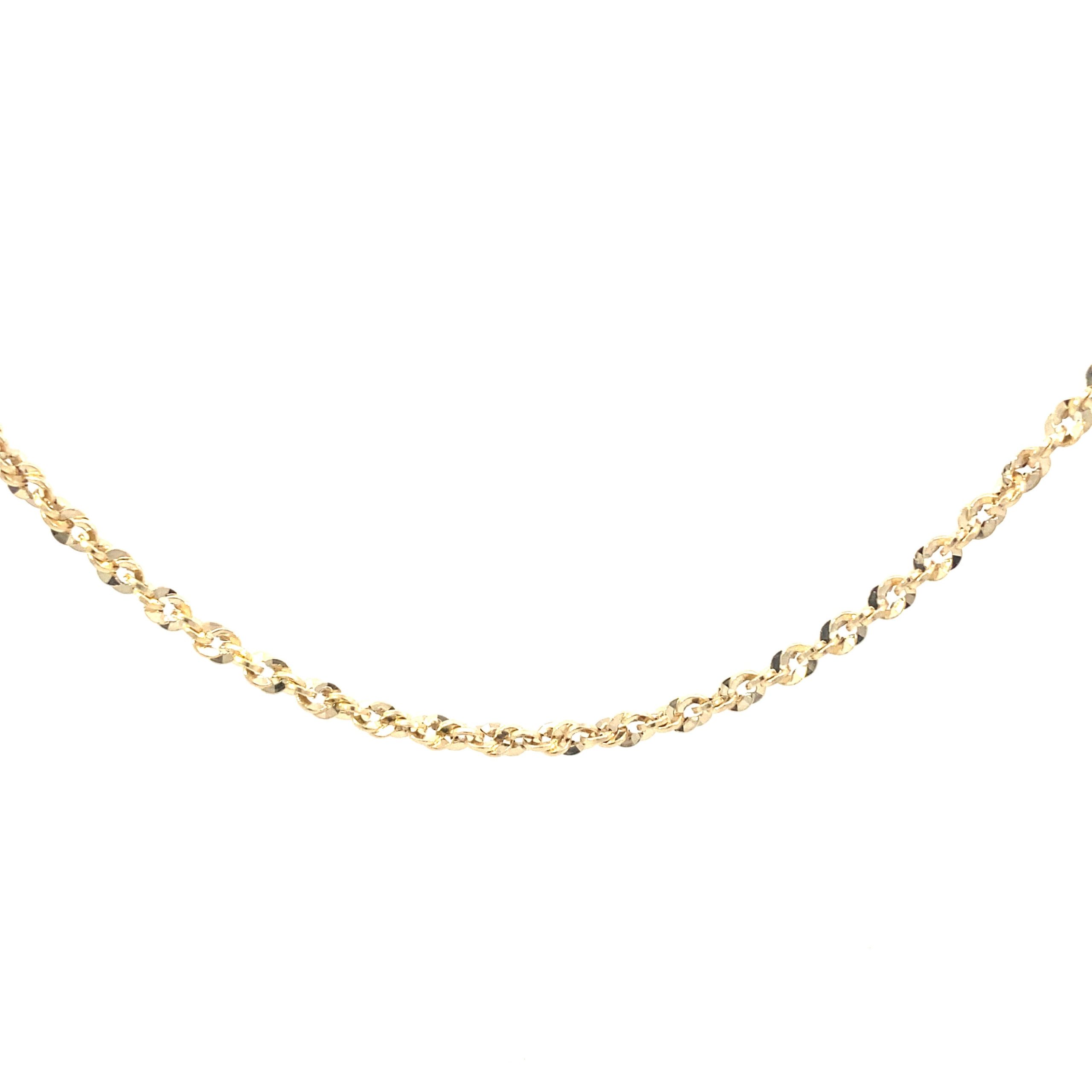 14K Gold Fancy Rope Chain