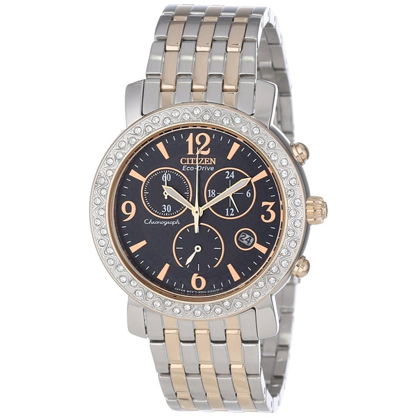 Citizen Women's FB1296-51H Eco-Drive Chronograph Two-Tone Stainless Steel Watch