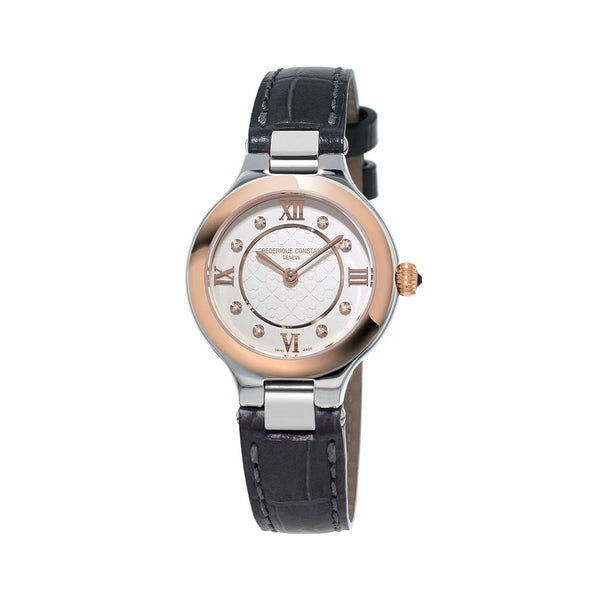 Frederique Constant Women's FC-200WHD1ER32 Delight Black Leather Watch